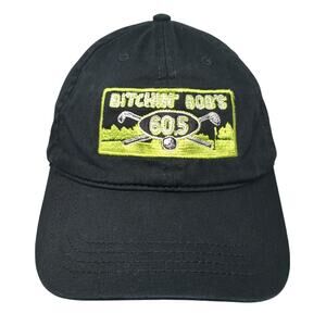 Bitchin' Bob's 60.5 Slideback Hat Black One Size Embroidered Cap America
